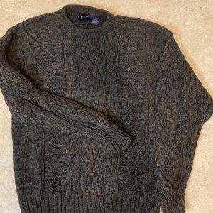 Vintage Sears Oversized Cotton Knit Sweater Brown